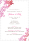 Pink Watercolor Damask Invitations Image 11 of 11